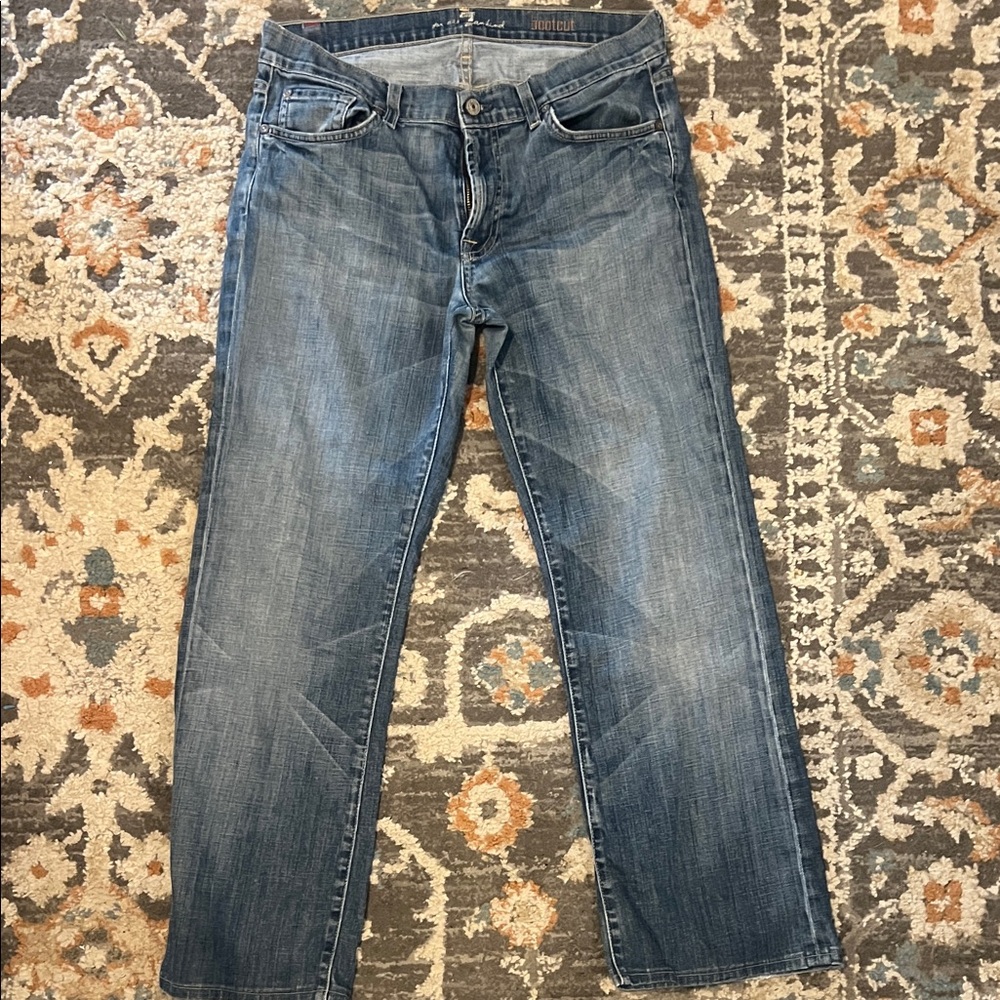 Men's Blue Straight-Leg Jeans